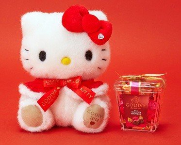 ゴディバ」チョコとハローキティがコラボ、クリスマス向けギフトを発売