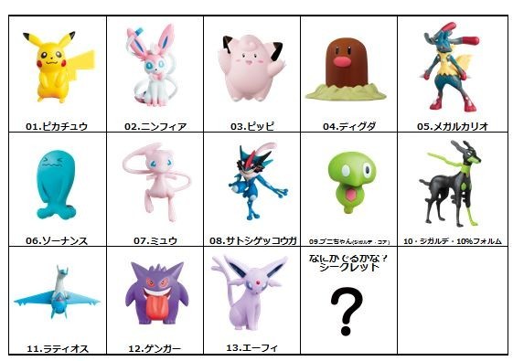 最新から懐かしキャラまで「チョコエッグ ポケットモンスターXY＆Z