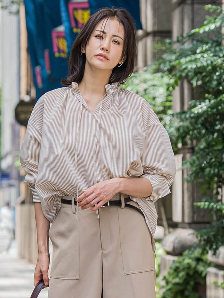 後染めボイルシアーフリルブラウス≪洗濯機で洗える≫ | LAUTREAMONT