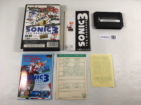 DK8521 Sonic The Hedgehog 3 BOXED Mega Drive Genesis Japan – J4U.co.jp
