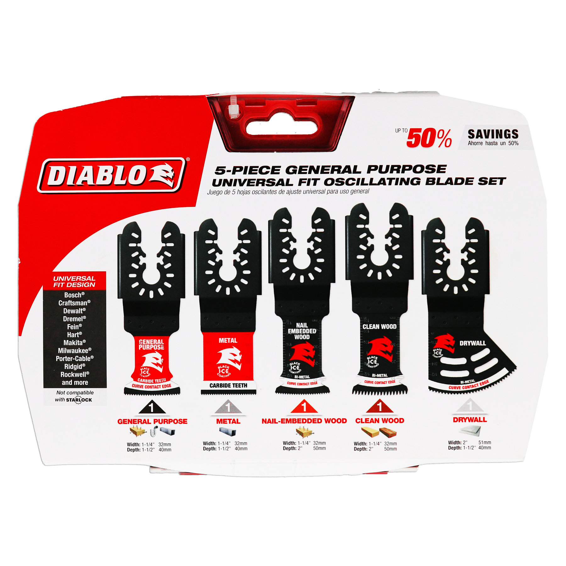 Diablo General Purpose Oscillating Blade Set - JMP Wood