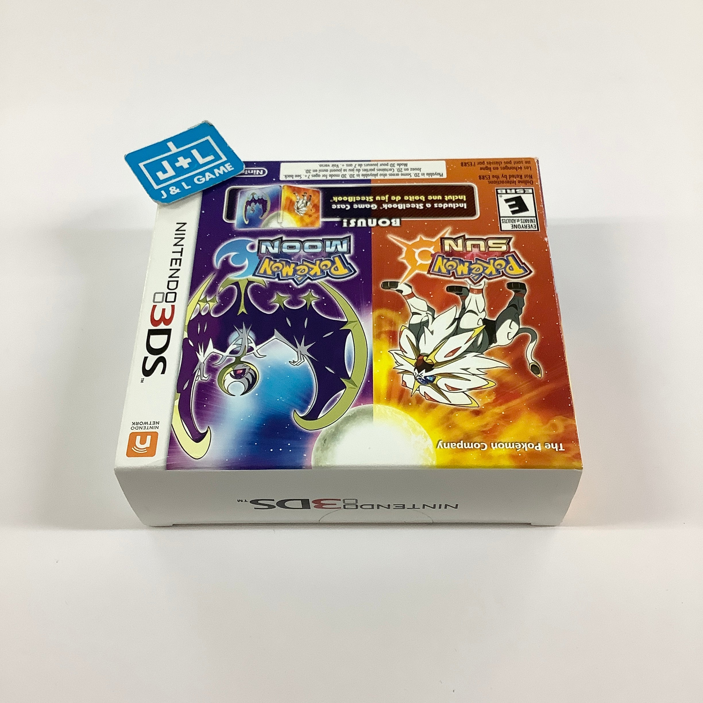 Pokemon Sun and Moon Dual Pack (with Steelbook) - Nintendo 3DS