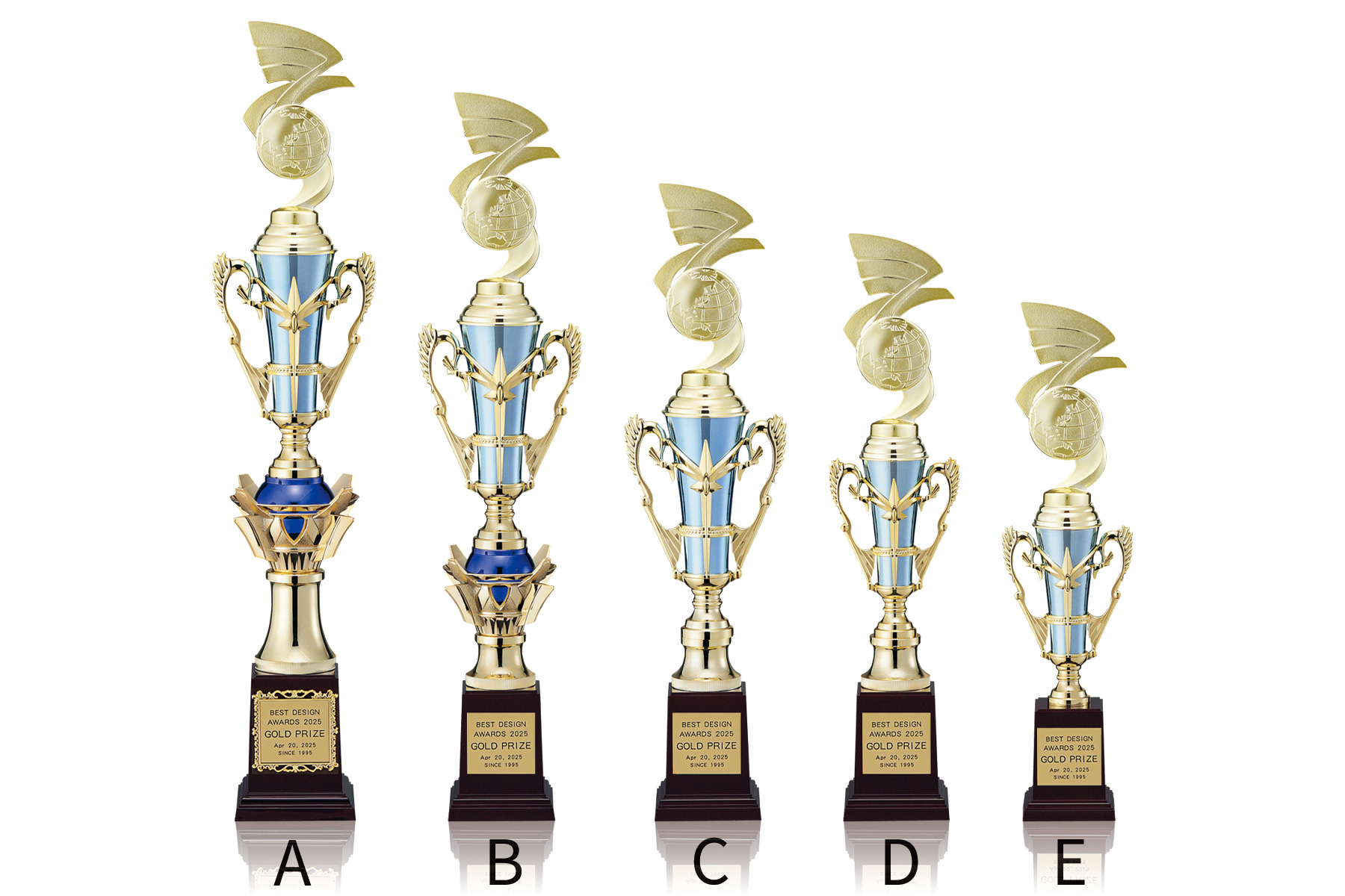 ライトブルーがおしゃれなスタンダードトロフィーJW-JT-3265｜ジョイタス