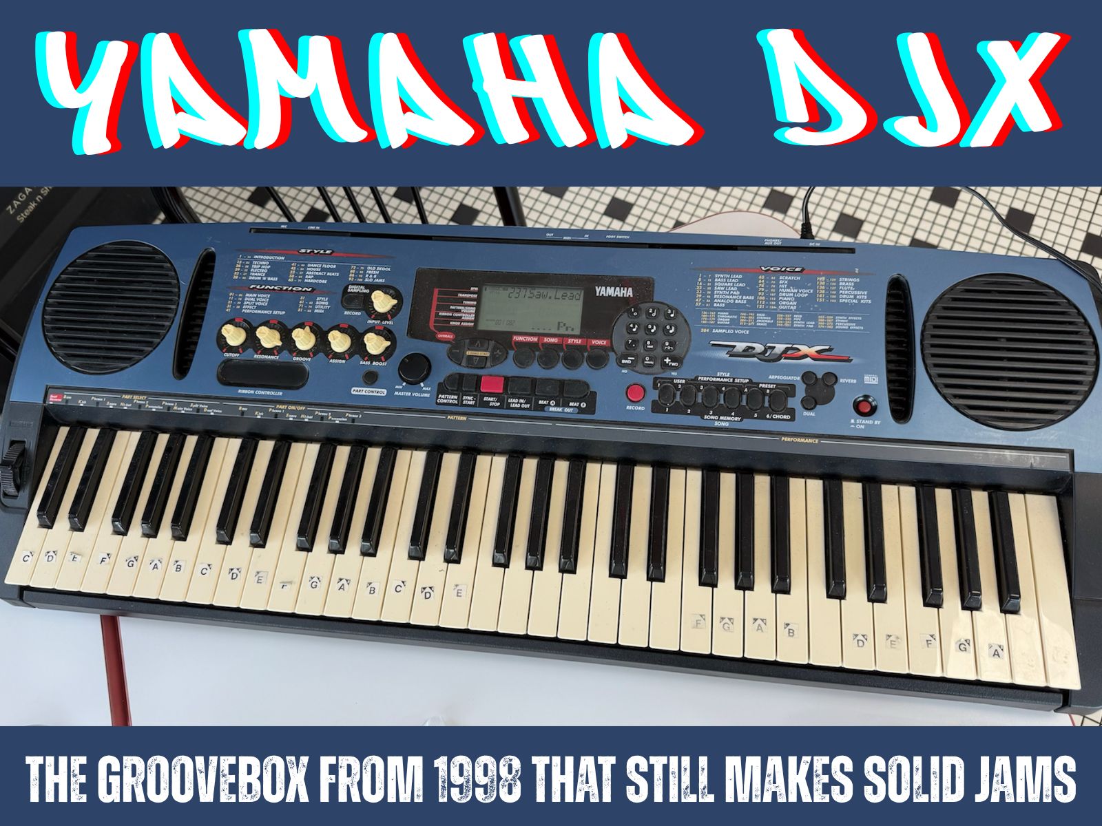 My newest piece of music gear: the 1998 Yamaha DJX! - The