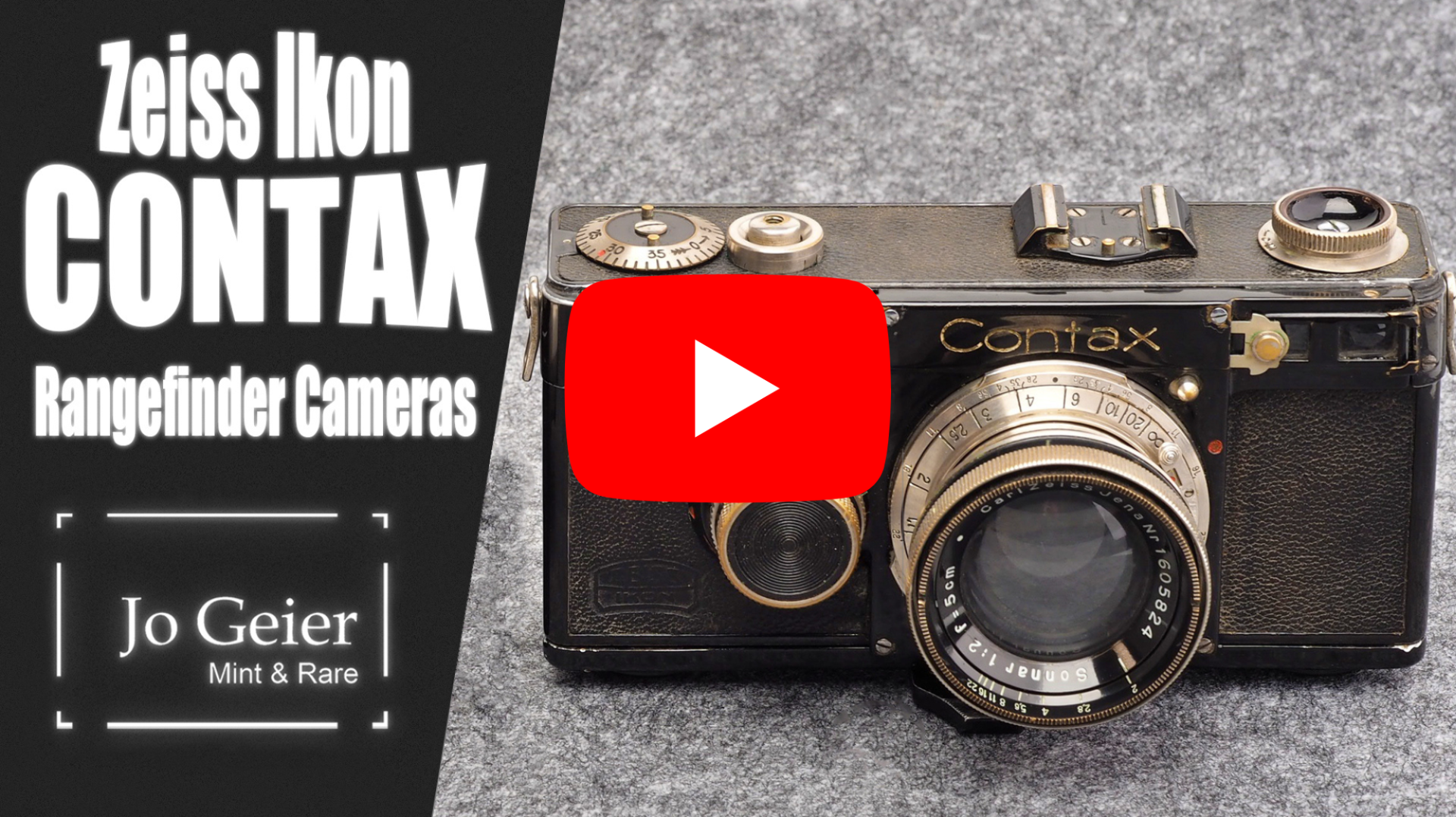 Zeiss Ikon Contax Rangefinder Cameras - A Quick Overview - Video