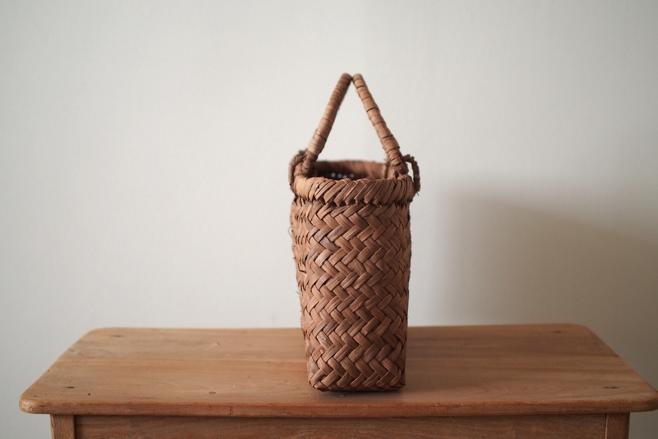 横長の山葡萄あじろ編みバッグ - ウェブショップ - jokogumo - よこぐも