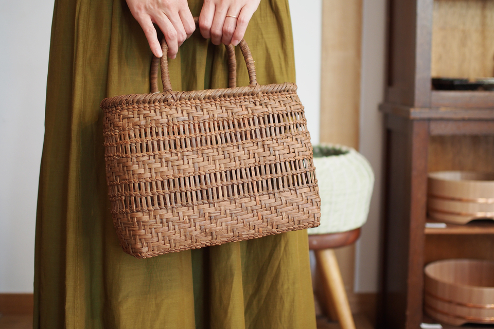 山葡萄のバッグ（すかし編み） - ウェブショップ - jokogumo - よこぐも