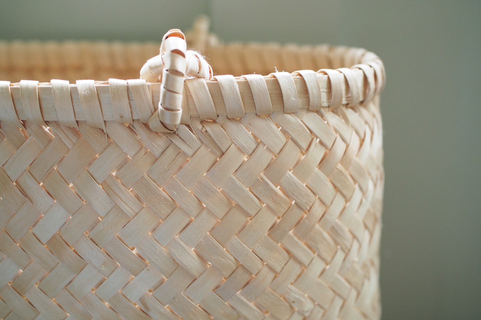 イタヤ細工のかごバッグ (L) - ウェブショップ - jokogumo - よこぐも