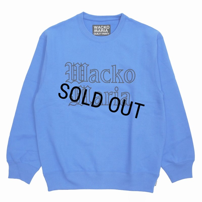 WACKO MARIA/HEAVY WEIGHT CREW NECK SWEAT SHIRT（BLUE）［クルー
