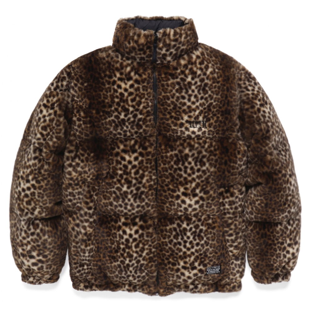 WACKO MARIA/NANGA / LEOPARD FUR DOWN JACKET（BEIGE）［レオパード