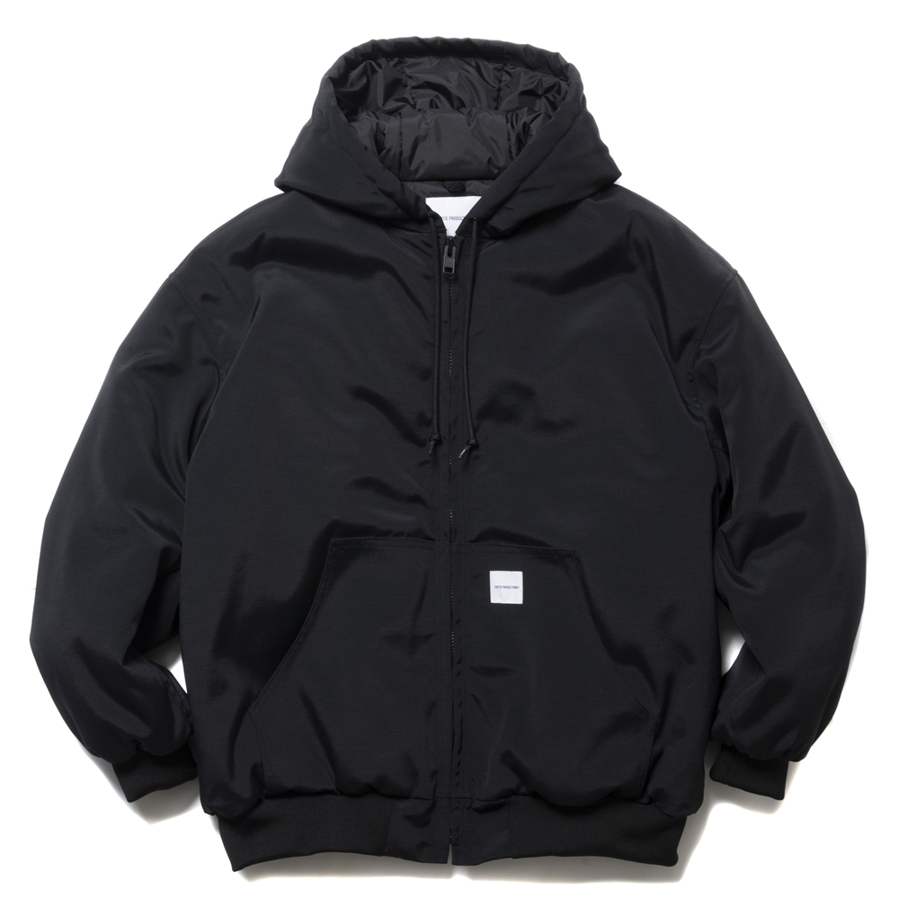 COOTIE PRODUCTIONS/Padded Nylon OX hooded Work Jacket（Black
