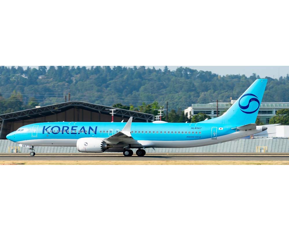 www.JetCollector.com: Korean Air B737 MAX8 HL8567 1:400 Scale JC