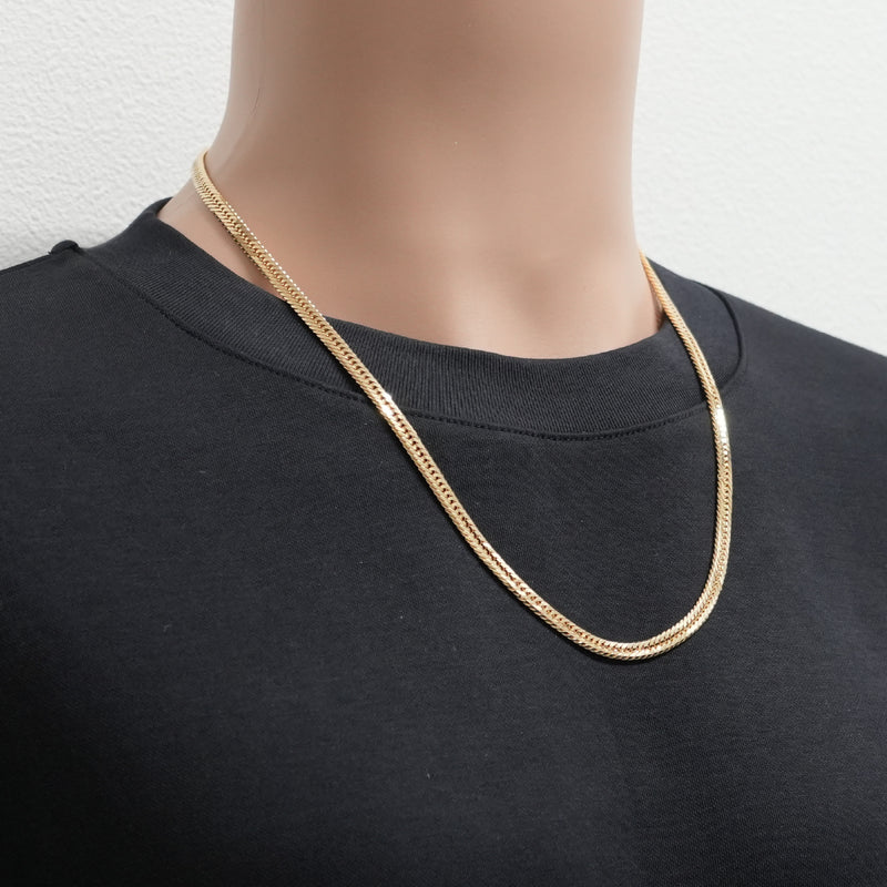 喜平 ネックレス K18 トリプル 12面 33g 55cm 造幣局検定マーク(ホール