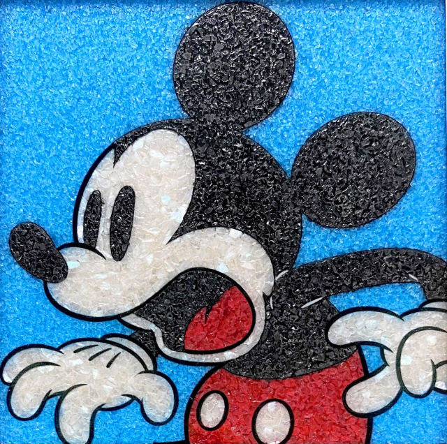 ジュエリー絵画 ディズニー 「ミッキーマウス」ブルー