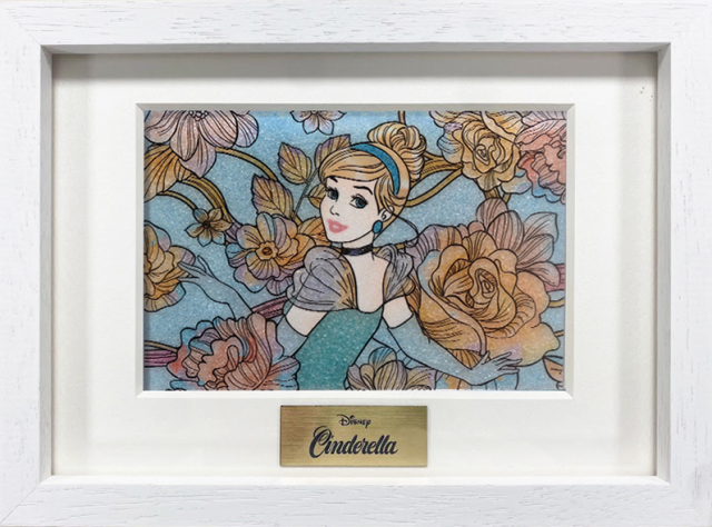 ジュエリー絵画® ディズニー ロイヤルフローラル「シンデレラ」XS