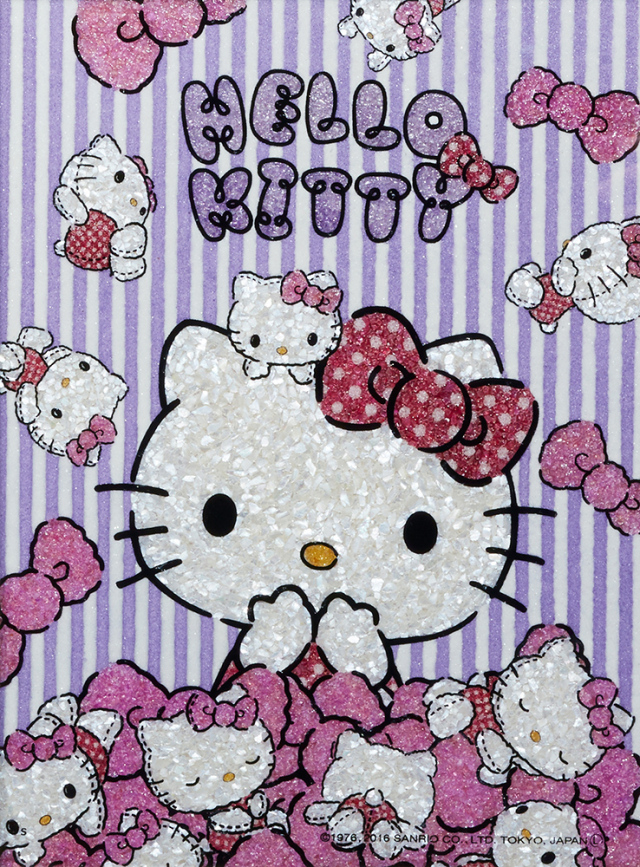 ジュエリー絵画 『ストライプ』 ハローキティ
