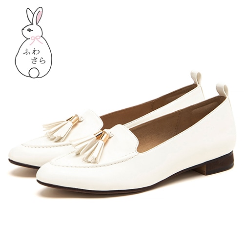 【新品】 SabrinaMartone タッセルローファーフラットパンプス タッセルローファーフラットパンプス<ふわさら>＜痛くない!＞(23.0cm