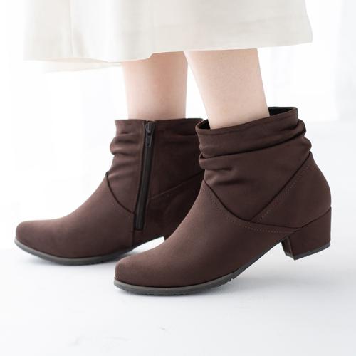 スエードルーズショートブーツ(LL グレースエード): ブーツ