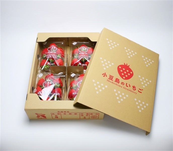 小豆島のいちご【女峰】 230g簡素化×4パック: さぬき旬彩館|【JA
