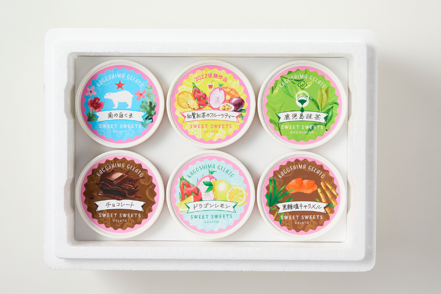 ジェラート詰合せ6個セット: JA鹿児島県経済連 鹿児島の味「ふるさと