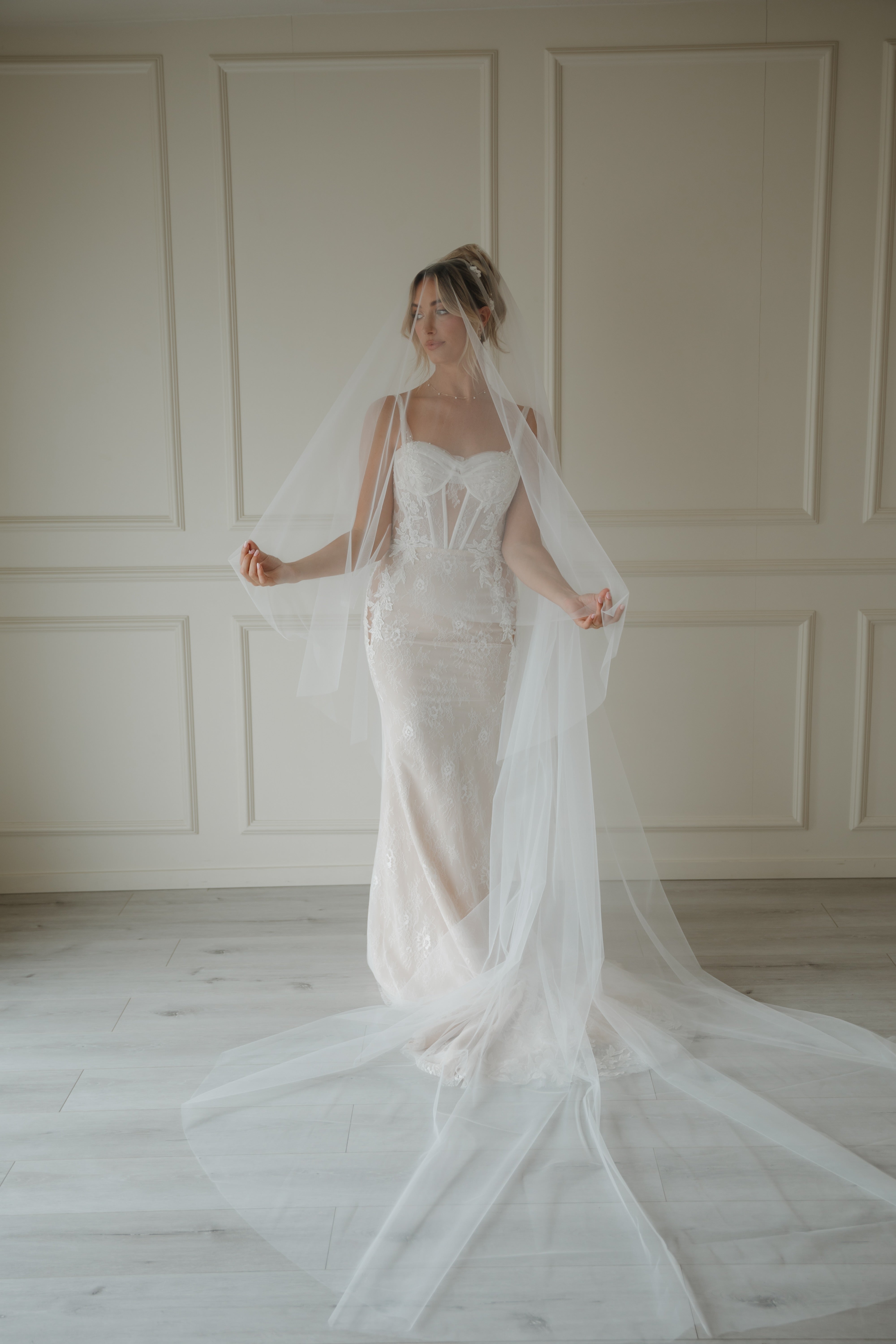 トップス NOTREemor tulle veil tops pink NOTRE emor（ノートルエモア