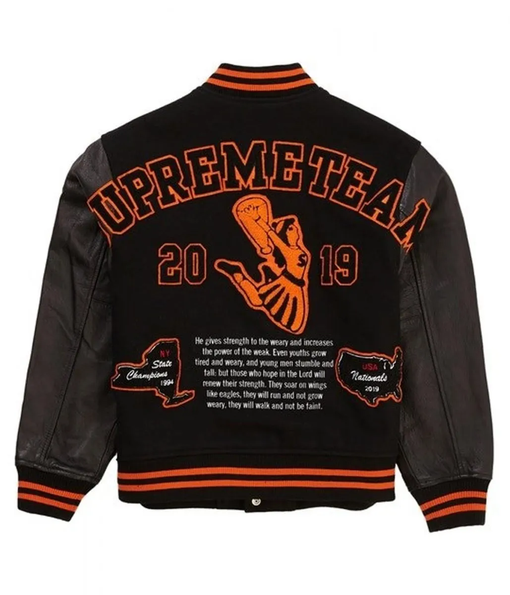 Supreme Team Varsity Jacket | 2019 Letterman Jacket - Jacket Makers
