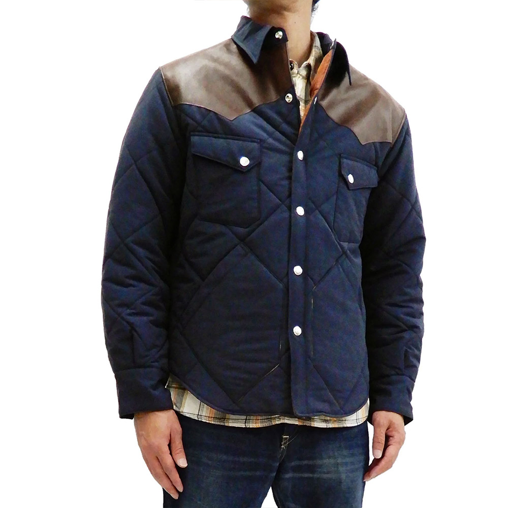 Padded Full-Snap Quilted Western Yoke Jacket