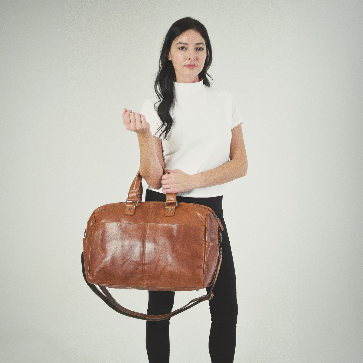Leather Day Bag/Duffle - Voyager #7318 | Jack Georges