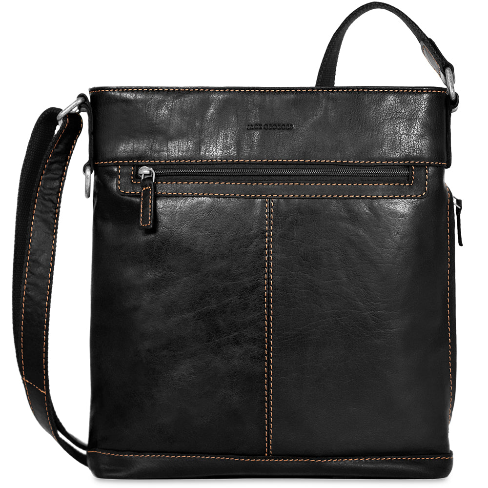 Leather Crossbody Bag Voyager #7312 -Lifetime Warranty | Jack Georges