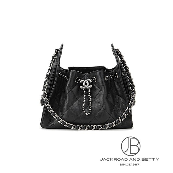 CHANEL 25 ミニ ハンドバッグ ブラック 黒[AS5631 B22713 94305