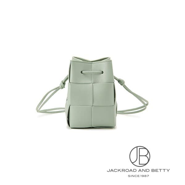 ミニ カセット クロスボディ バケット バッグ ニューセージ ミント