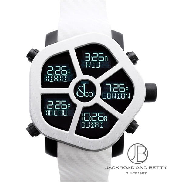 デジタル 5タイムゾーン ゴースト[JC-GST-CBNWH] Digital Five Time