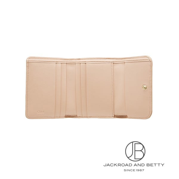 クロエ センス スモール トリフォールド ウォレット セメントピンク