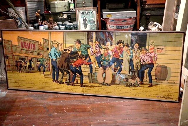 dp-200301-62 LEVI'S / 1950's Paper Banner 