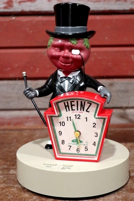 ct-200101-11 HEINZ / Mr.Aristocrat Tomato Man 1987 Talking Alarm