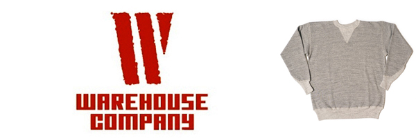 WAREHOUSE ウエアハウス2本針|クルーネック|両V|スウェット『2本針