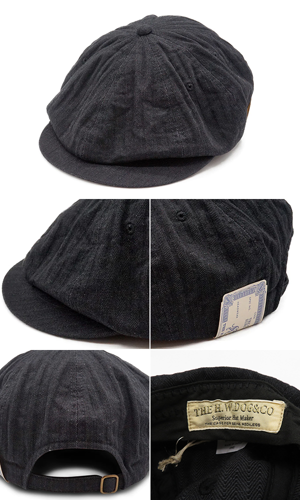 THE H.W.DOG&CO. コットンヘリンボーン|キャスケット|ストラップバック
