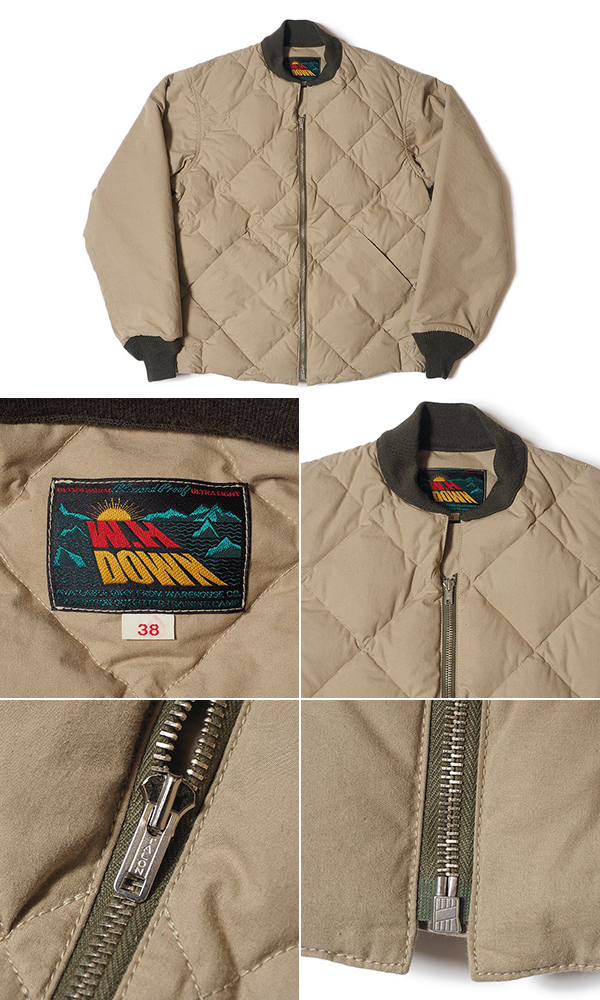 WAREHOUSE ウエアハウス スレン先染高密度セルヴィッチウェザー|ダウン