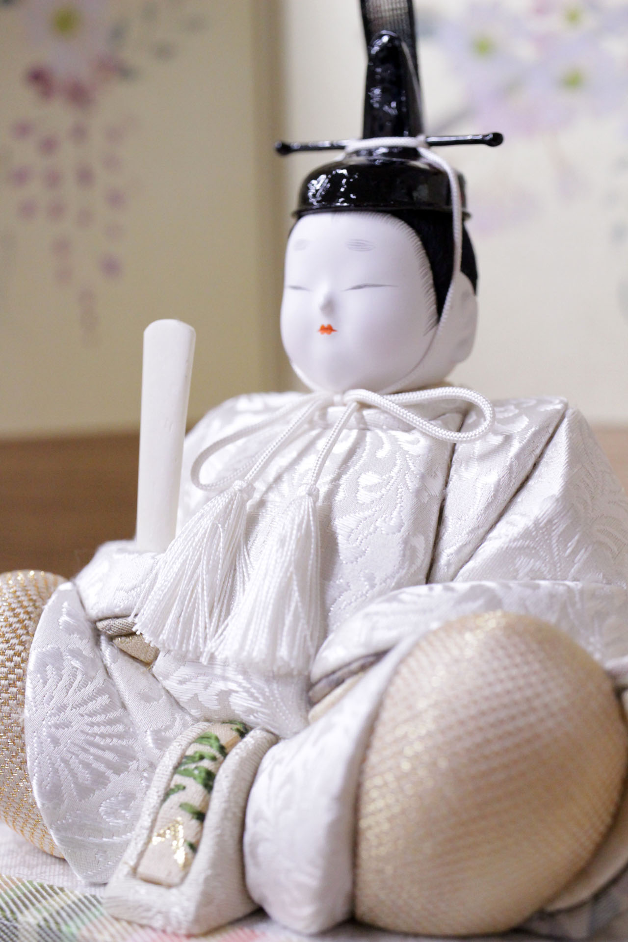 雛人形 おひなさま 木目込み 鈴木賢一 以和喜 西陣錦織 一式 [D3-4235