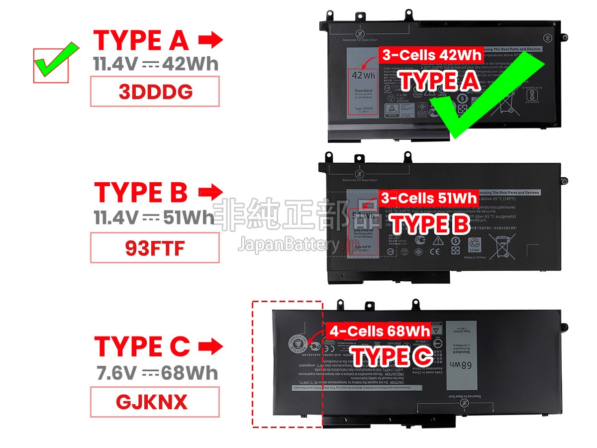 新品 Dell Latitude 5590 バッテリー交換 | JapanBattery.jp