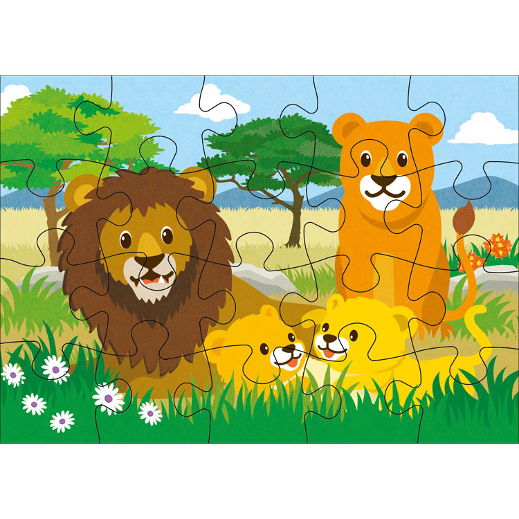 KMN-JP-26 STEP2 かわいいどうぶつのかぞく 9/12/16/20ピース くもん