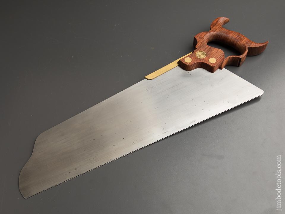 10 point 16 inch Crosscut WENZLOFF & SONS Bubinga Half Brass Back