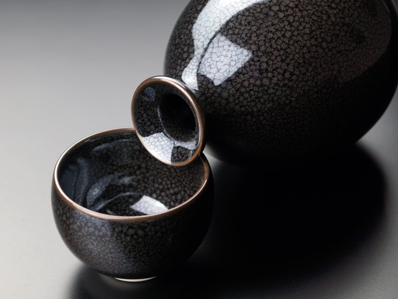有田焼】酒器セット 耀変油滴天目