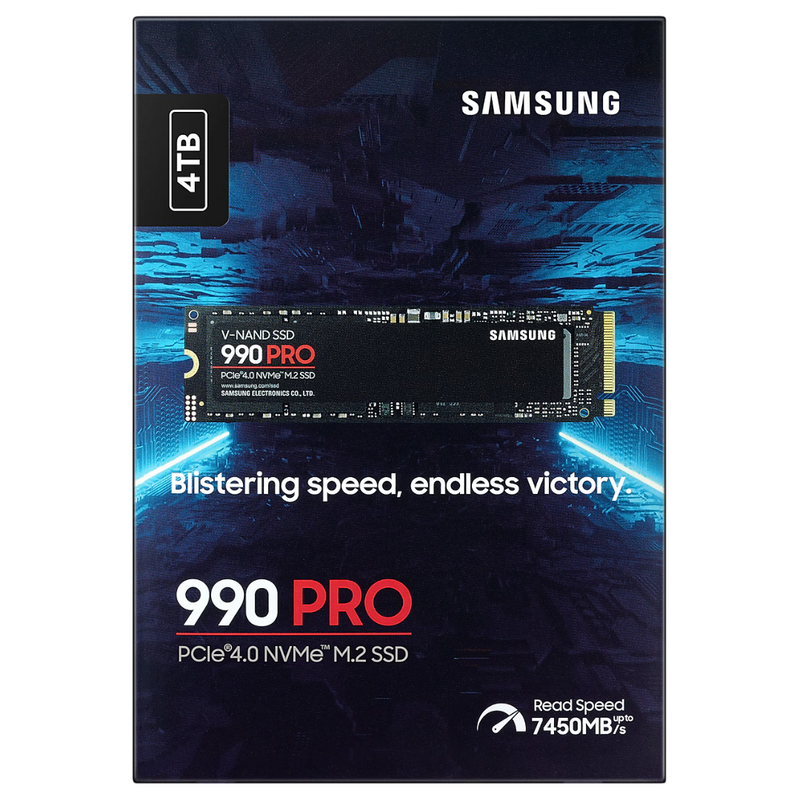 Samsung 4TB 990 PRO MZ-V9P4T0BW M.2 2280 PCIe Gen4 x4 SSD (HD-99P4TB)