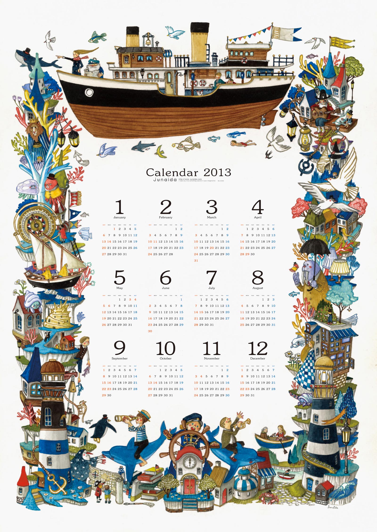 junaida.com » junaida 2013年ポスターカレンダー