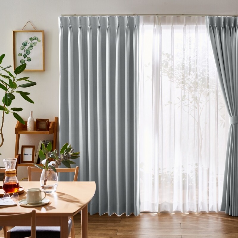 ツル カーテン JD-67287R メタルグレー ｜ジャストカーテン