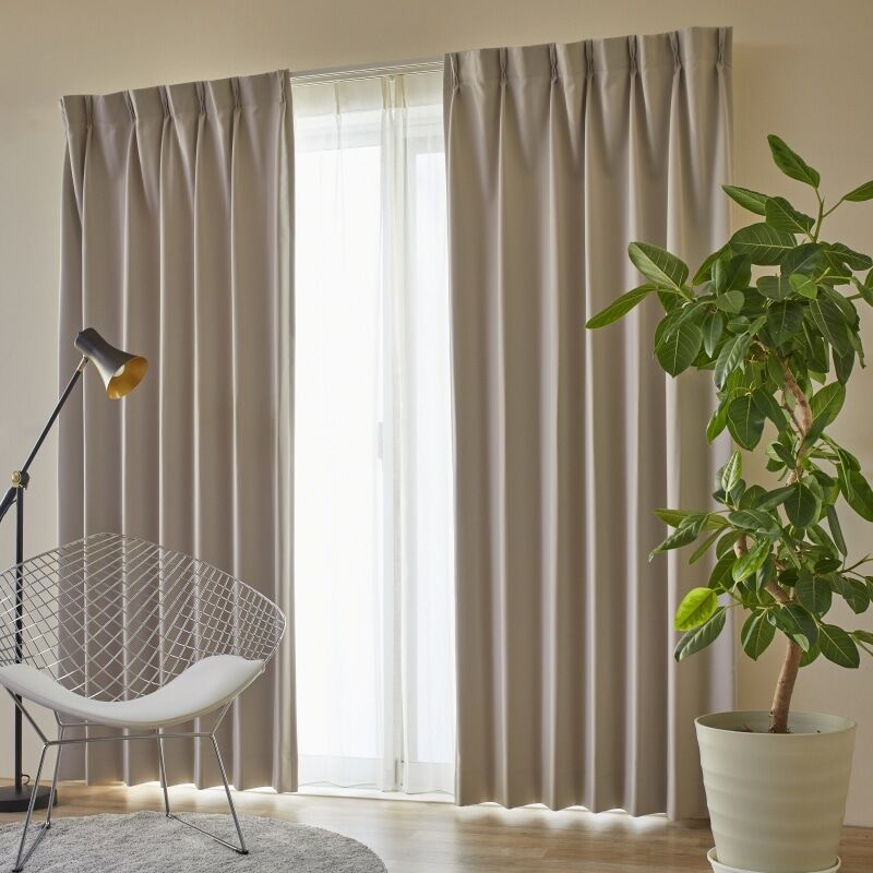 ツル カーテン JD-67221R シルバー ｜ジャストカーテン