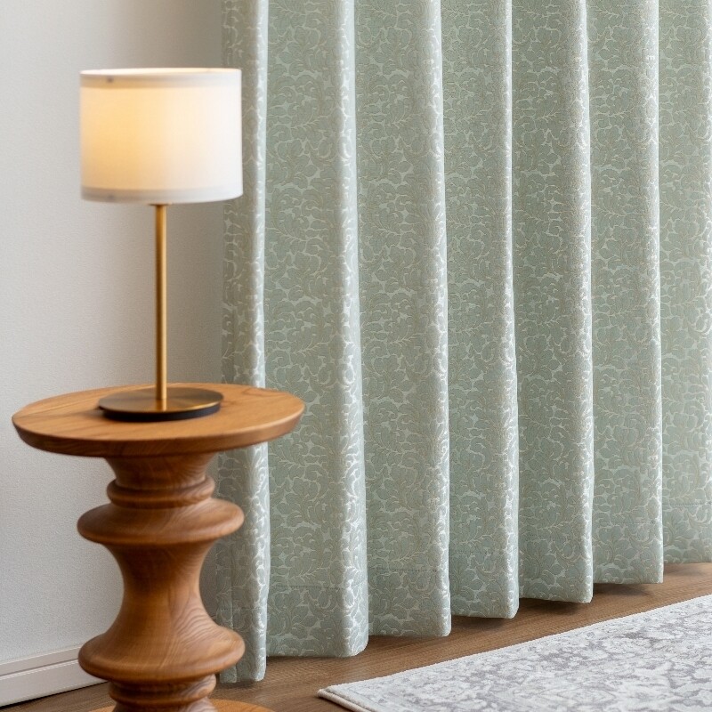 ウィンザー カーテン JE-86001 ブルー ｜ジャストカーテン