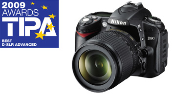 ニコンのデジタル一眼レフカメラ「D3X」と「D90」が「TIPA