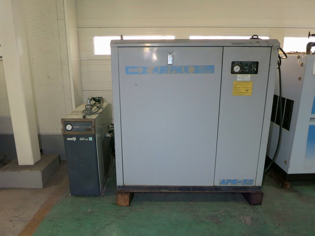 5.5kwコンプレッサー 明治機械製作所 APK-55 中古販売詳細【#386965